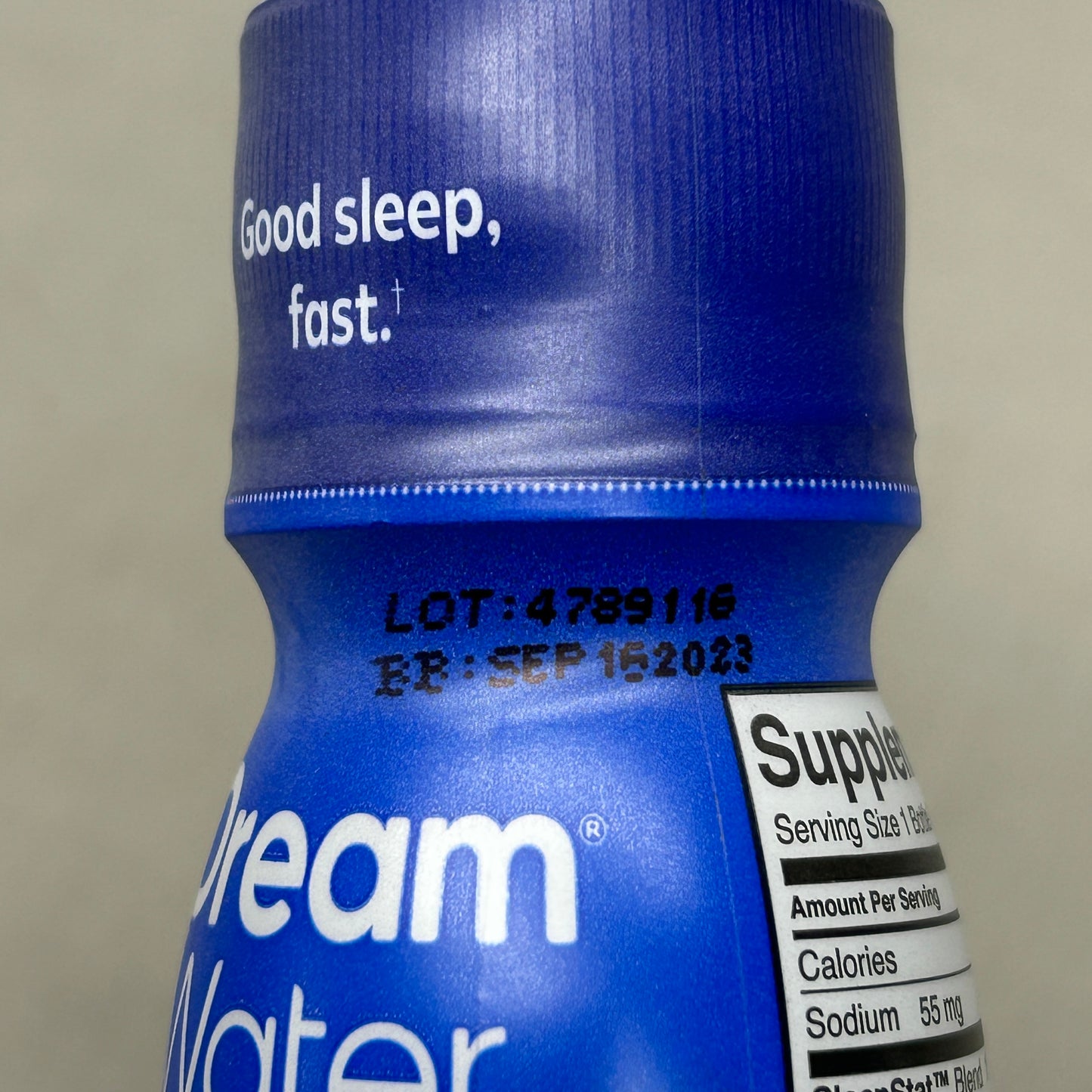 z@ DREAM WATER (12 PACK) Sleep and Relaxation Shot Snoozeberry 2.5 fl oz BB 09/23 (New)