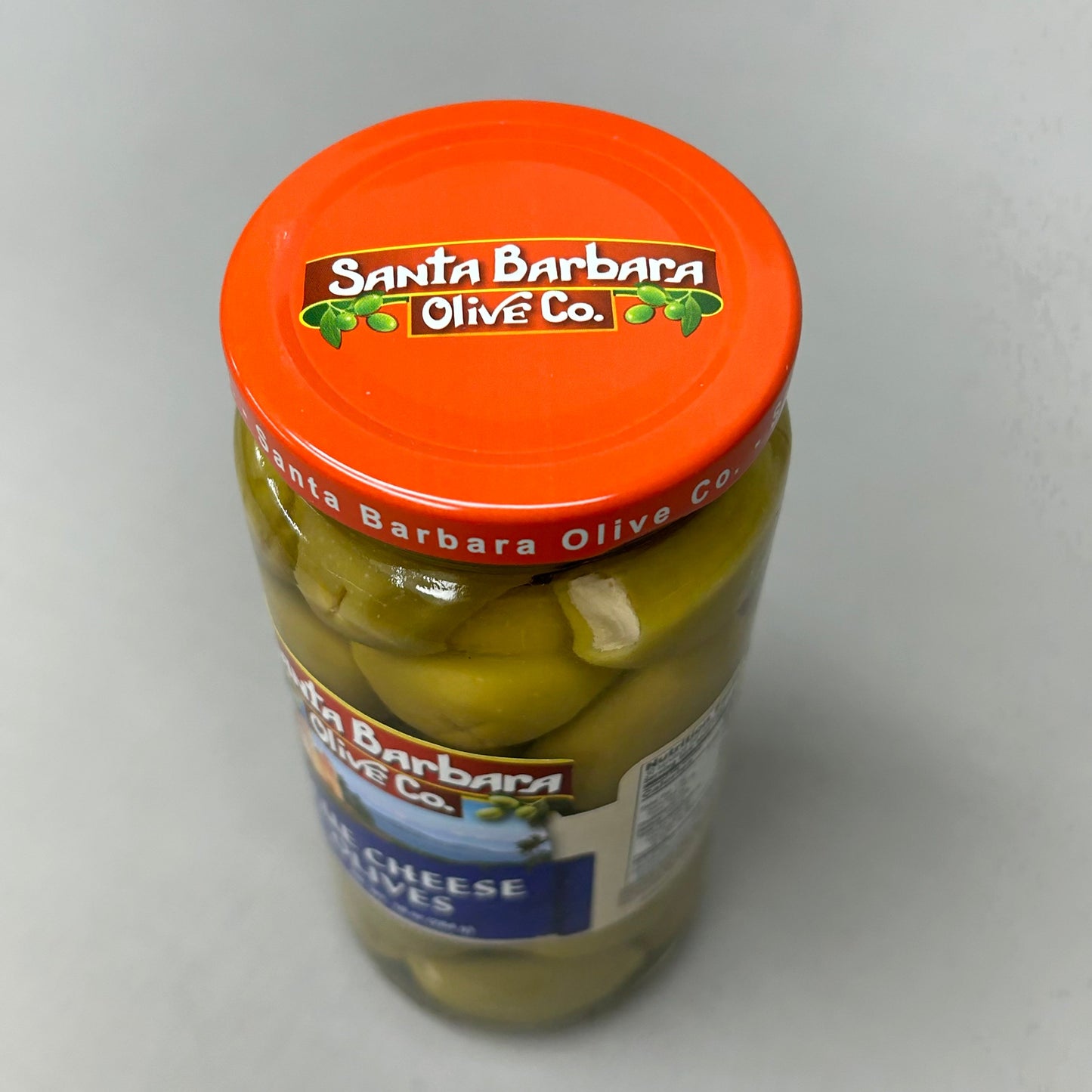 ZA@ SANTA BARBARA OLIVE CO. 6-PACK! Blue Cheese Stuffed Olives 10 oz Jars BB 11/24 (New) C