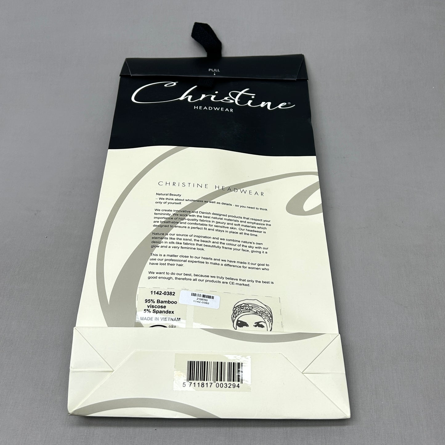 CHRISTINE HEADWEAR Mudita Long Scarf Dark Blue 1142-0382 (New)