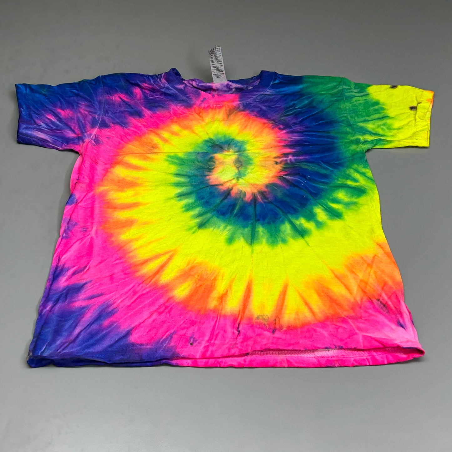 GILDAN (12 PACK) Tie Dye Short Sleeve Unisex Heavy Cotton T-Shirts Sz Youth XS