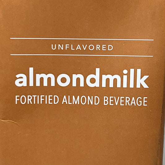 ZA@ STARBUCKS (8 PACK) Unflavored Almond Milk Fortified Beverage 64 fl oz BB 12/25