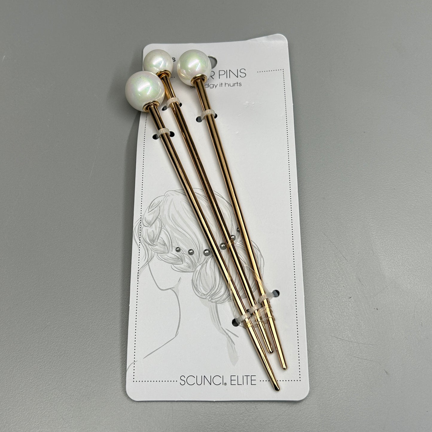 SCUNCI 3-PACK! Hair Pins Elite Collection 3-Pieces (New)