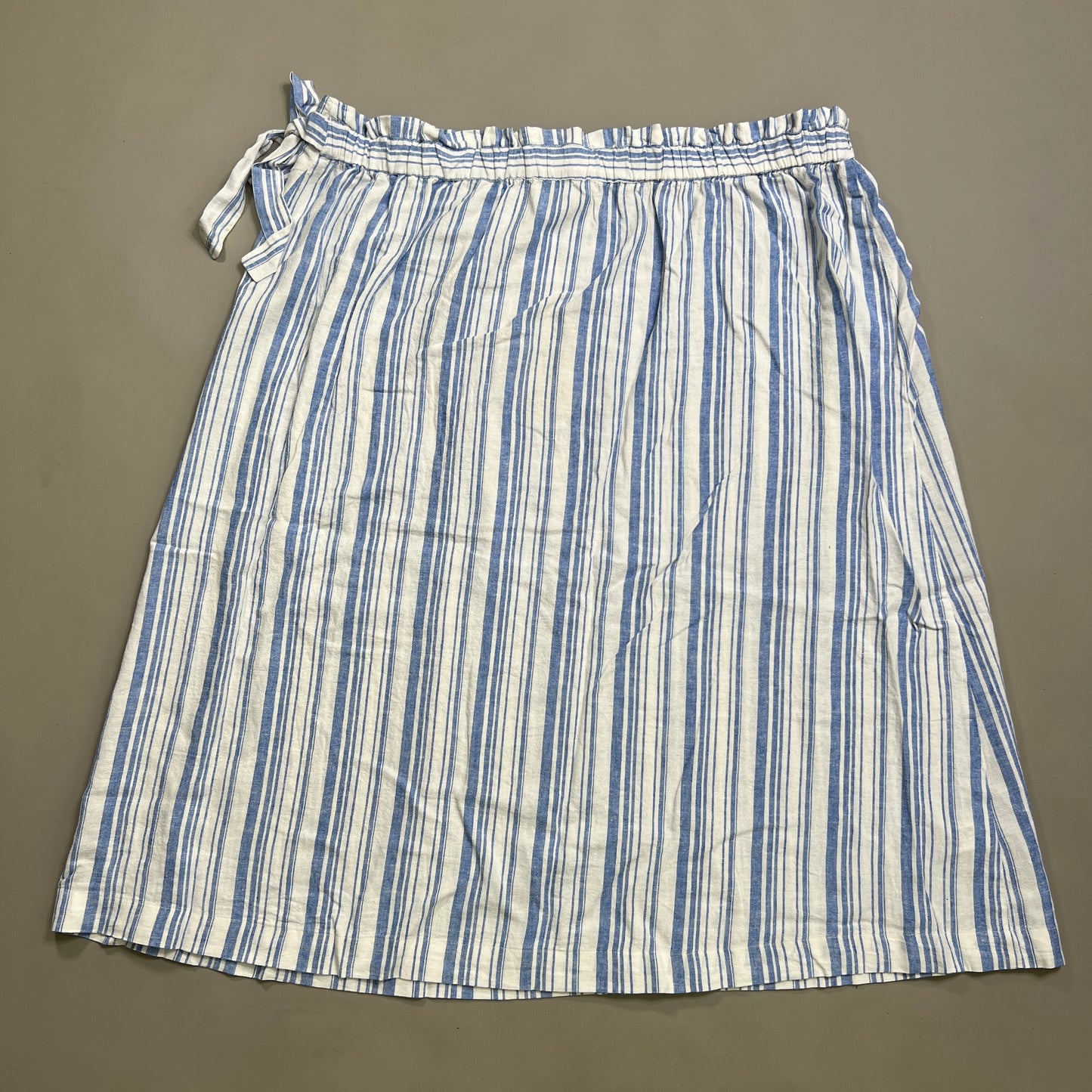 TOMMY BAHAMA Women's Shell Yea Stripe Midi Skirt Turkish Sea Size XS (New)
