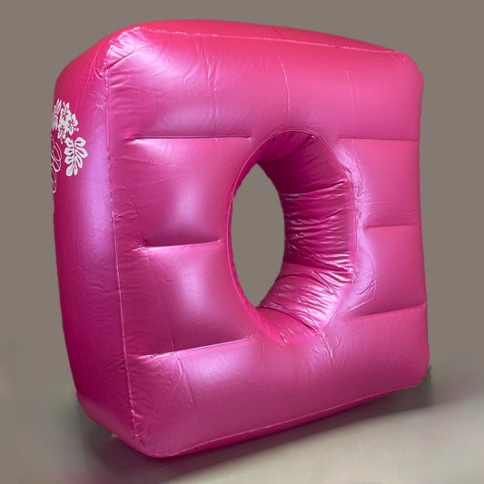 ZA@ BOOTY BEAN BAG BBL Small Inflatable Air Mattress Pink 22" Square (New) A