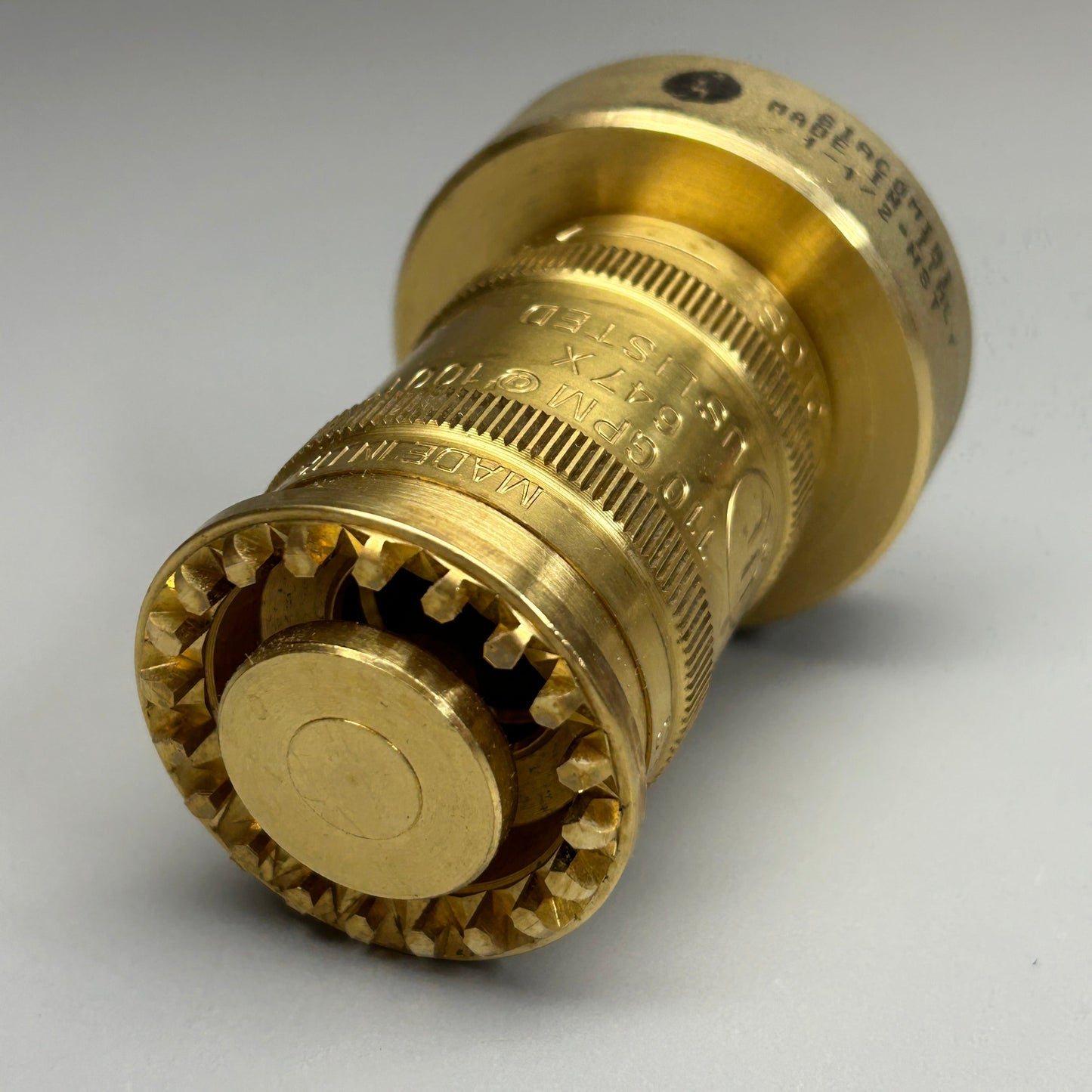 ZA@ GIACOMINI Brass Adjustable Fog Nozzle 1 1/2" NST A7AY001 (New) F