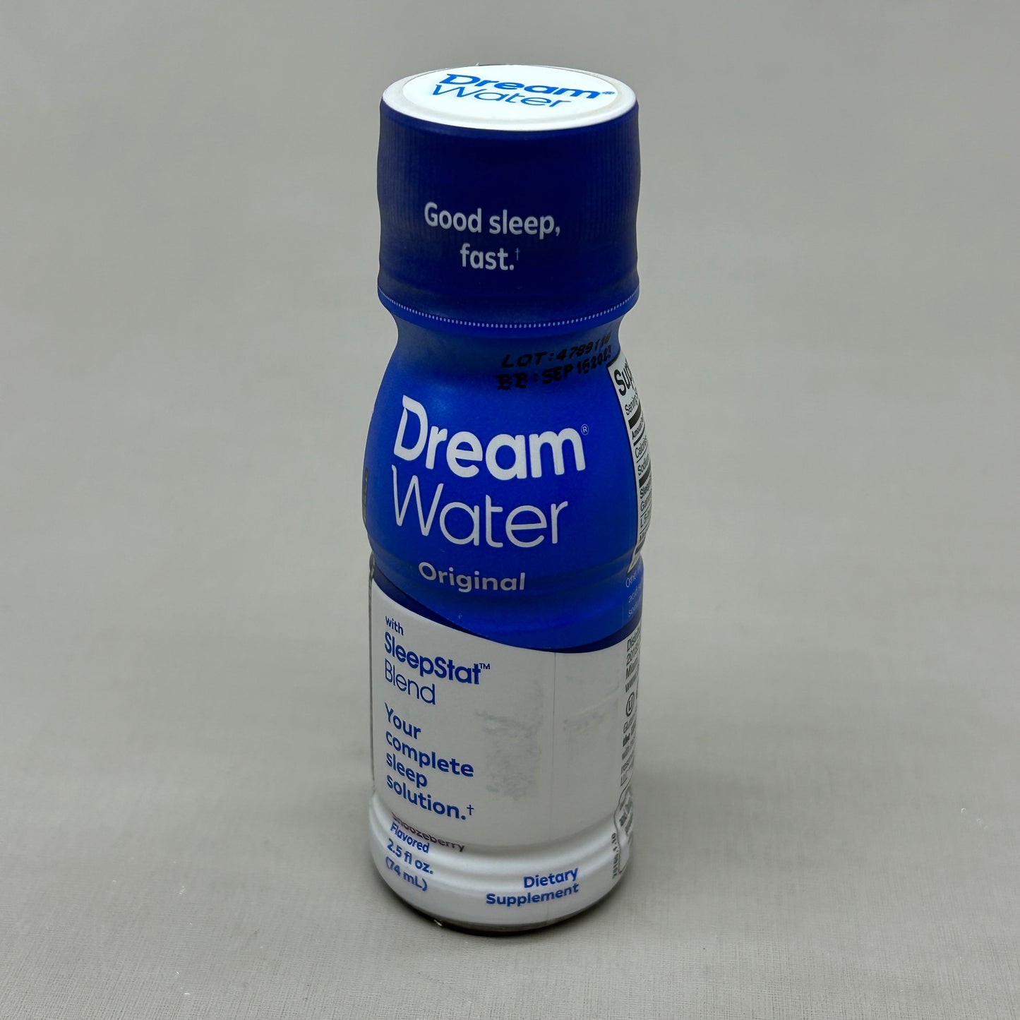 z@ DREAM WATER (12 PACK) Sleep and Relaxation Shot Snoozeberry 2.5 fl oz BB 09/23 (New)