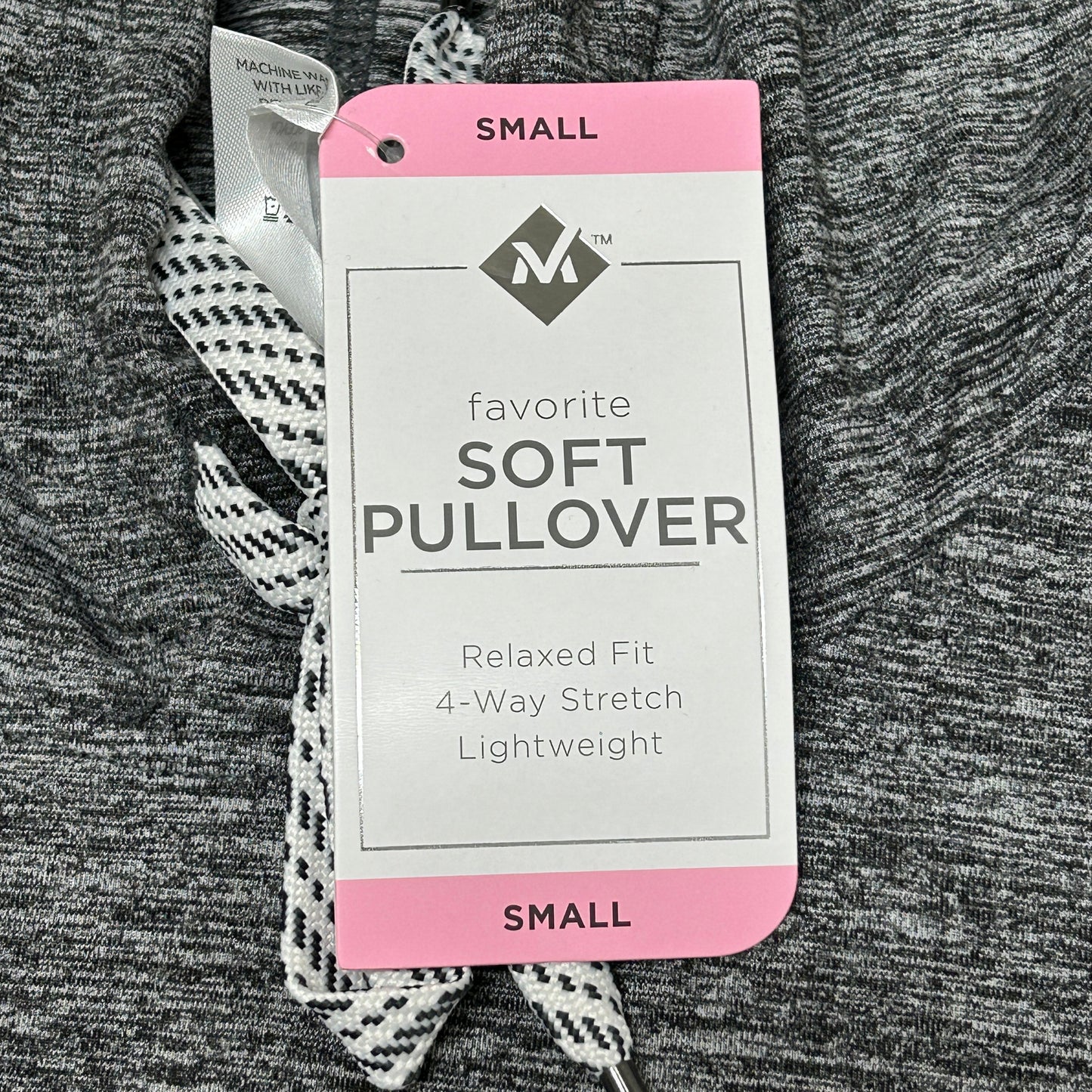 MEMBERS MARK Favorite Soft Pullover Heather Grey Size Small (New)