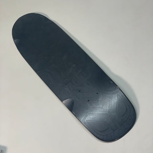 LANDYACHTZ Dinghy Classic Longboard/Skateboard Black Embossed Owl Canadian Maple 7 Ply 28.5"x8" (New Other)