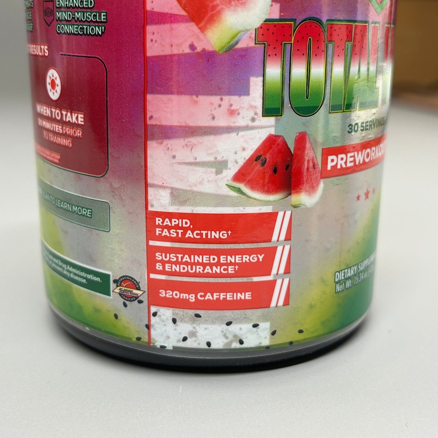REDCON1 Total War Preworkout Watermelon Margarita 15.34 oz 30 Servings (New)