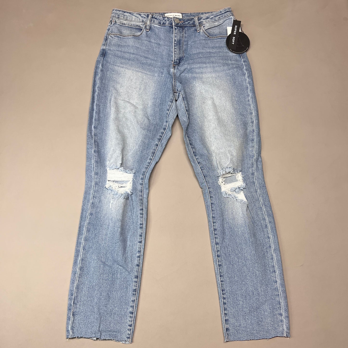 ARTICLES OF SOCIETY Orchidland Ripped Denim Jeans Women's Sz 28 Blue 4009TQ3-717 (New)