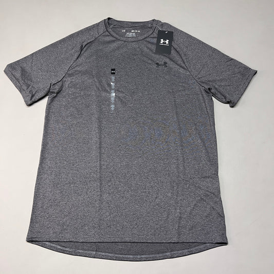 UNDER ARMOUR Tech 2.0 Short Sleeve Tee Men's Carbon Heather / Black - 090 Sz M 1326413(New)