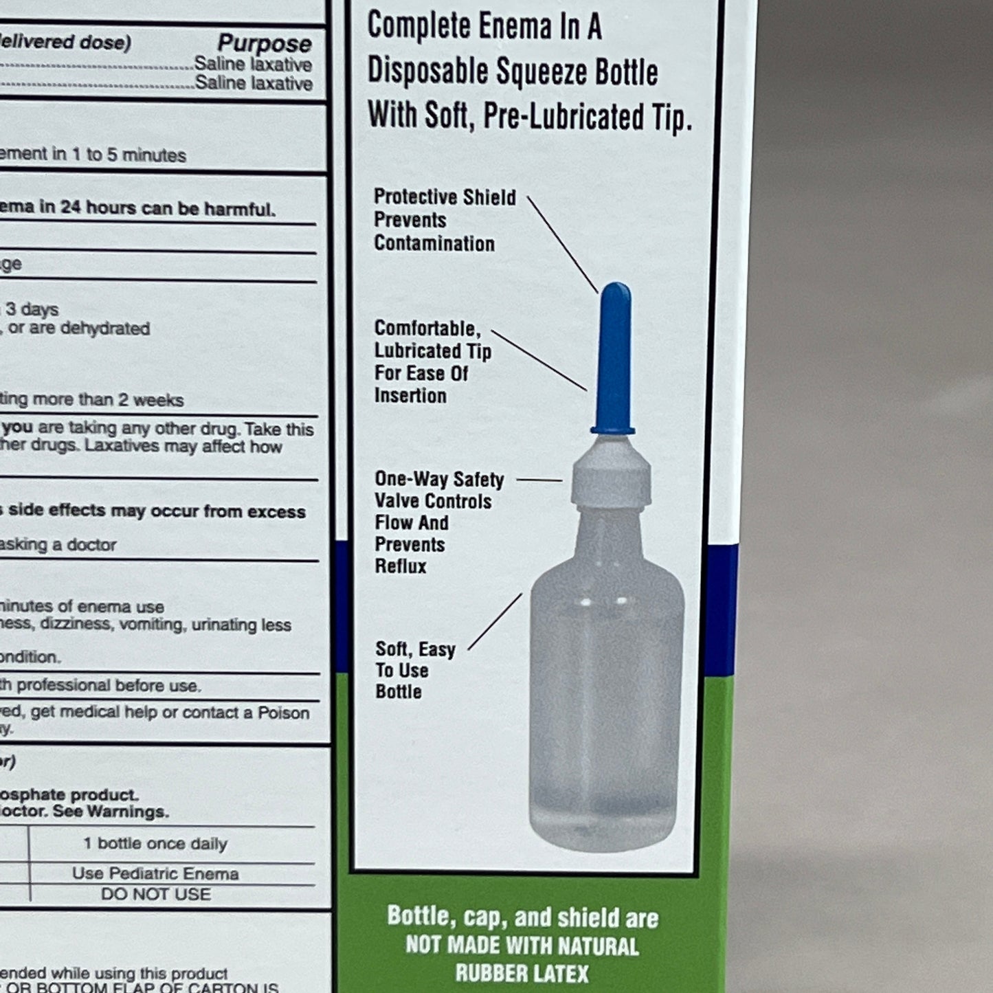 ZA@ EQUATE 6-PACK Enema Sodium Phosphates Saline Laxative Bottles 4.5 fl oz 9/24 429703 (New) D