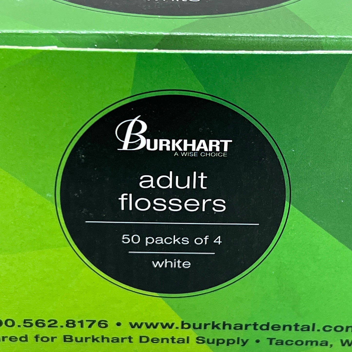 ZA@ BURKHART Adult Dental Flossers 200-PACK (50 packs of 4) White 72720614 (New) C