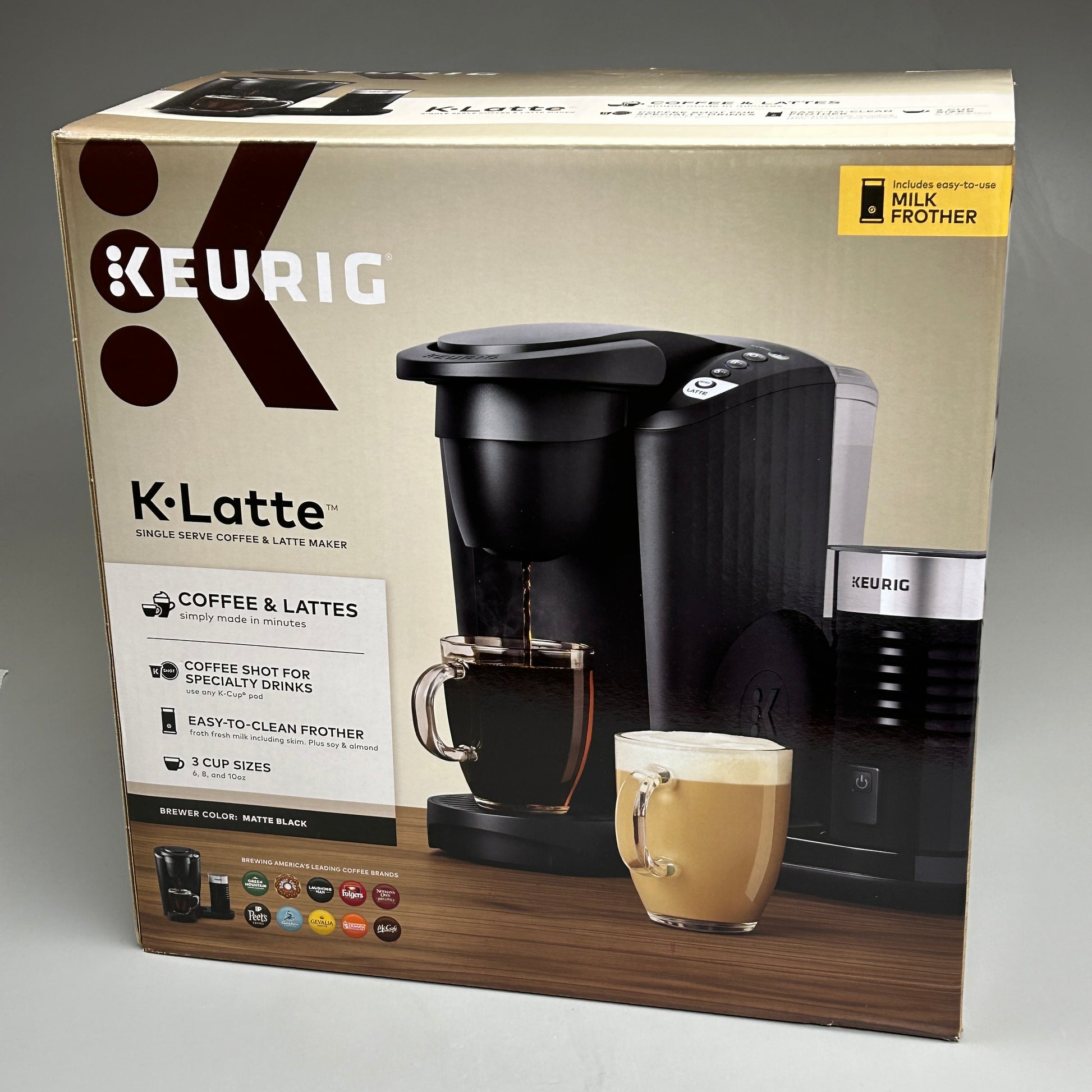 KEURIG K-Latte Single Serve Coffee and Latte Maker with Milk Frother B –  PayWut