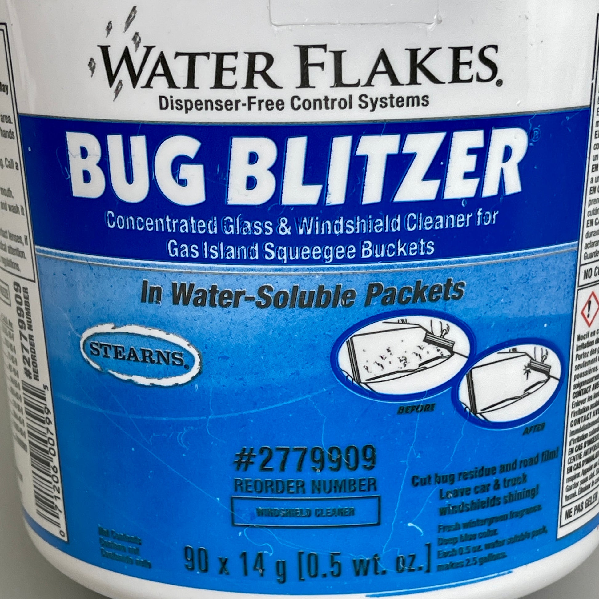 Stearns 400 x 0.5 WT Windshield Cleaner, Water Flakes Bug Blitzer