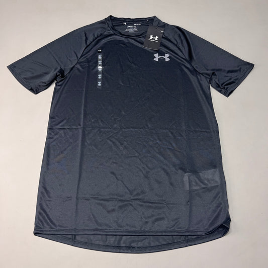 UNDER ARMOUR Tech 2.0 Short Sleeve Tee Men's Black / Graphite-001 Sz S 1326413 (New)