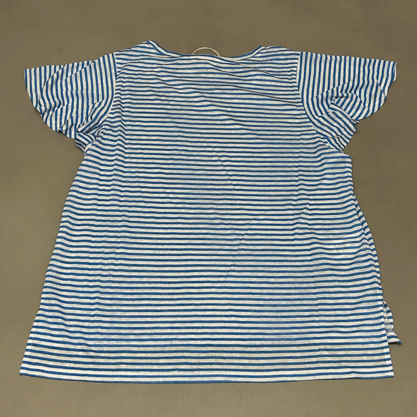 TOMMY BAHAMA Women's Bungalow Stripe Lana Top Short Sleeve Blue/White Size S(New)