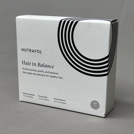 Z@ NUTRAFOL Hair in Balance Travel Kit w/ Mini Trio of Hair Wellness Essentials (New)