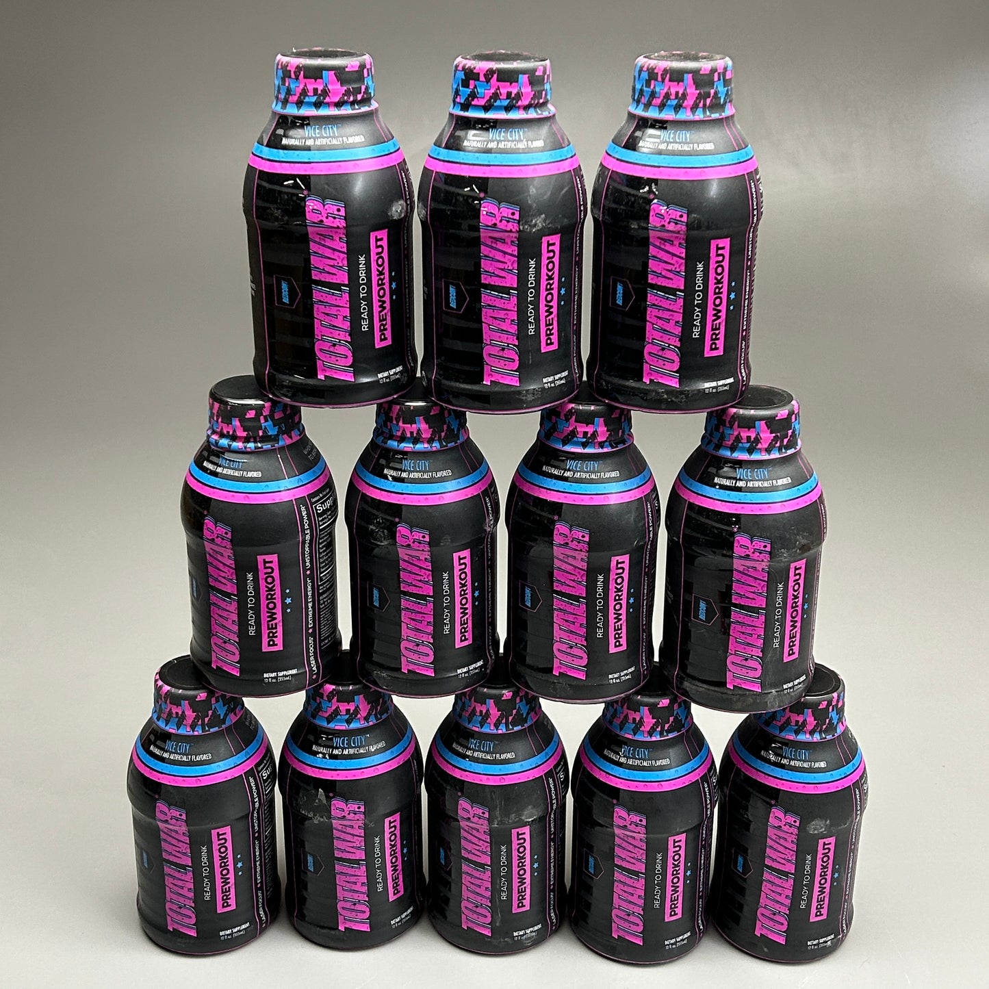 REDCON1 Total War Preworkout Dietary Supplement Vice City 12x12 fl oz BB 09/24 (New)
