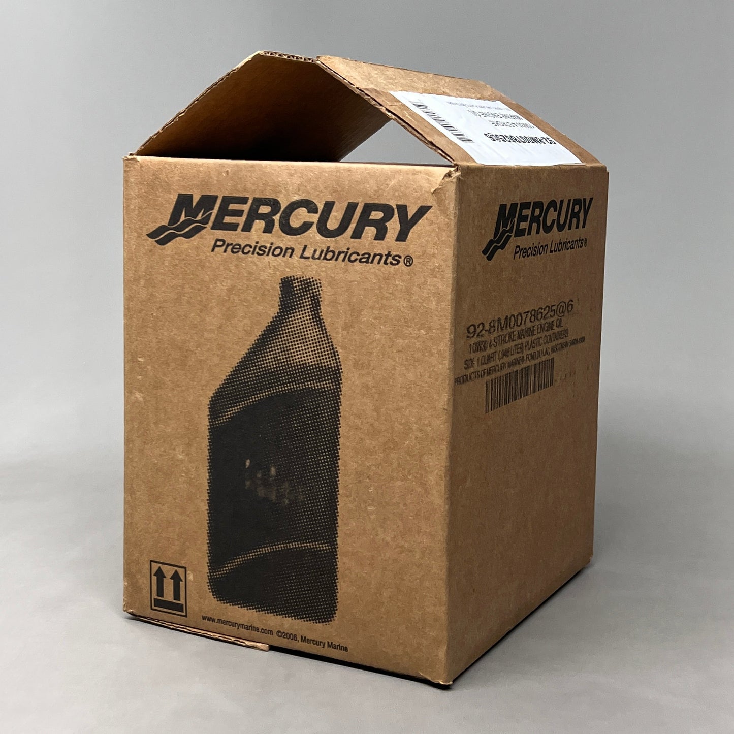 ZA@ MERCURY (6 PACK) 4-Stroke Marine Engine Oil SAE 10W-30 32 fl oz 92-8M0078625 (New) D