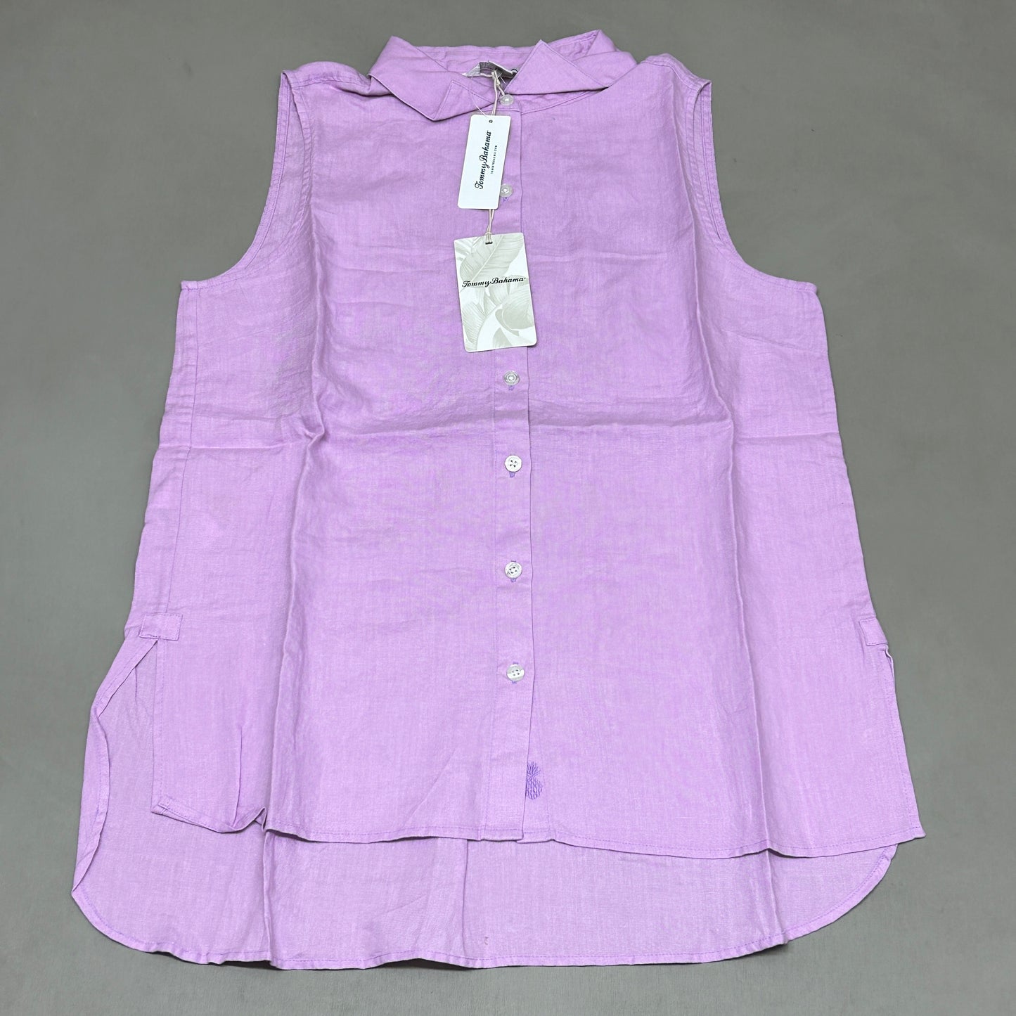 TOMMY BAHAMA Women's Coastalina Shirt Sleeveless Charming Rose Size S(New)