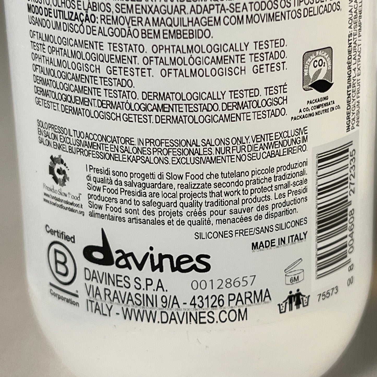 ZA@ DAVINES (6 PACK) Dedy Micellar Water 5.07 fl oz/150ml 75573 (New) C