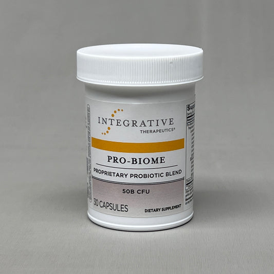 ZA@ INTEGRATIVE THERAPEUTICS Pro-Biome Poprietary Probioitic Blend 30 capsules 7/24 (New)