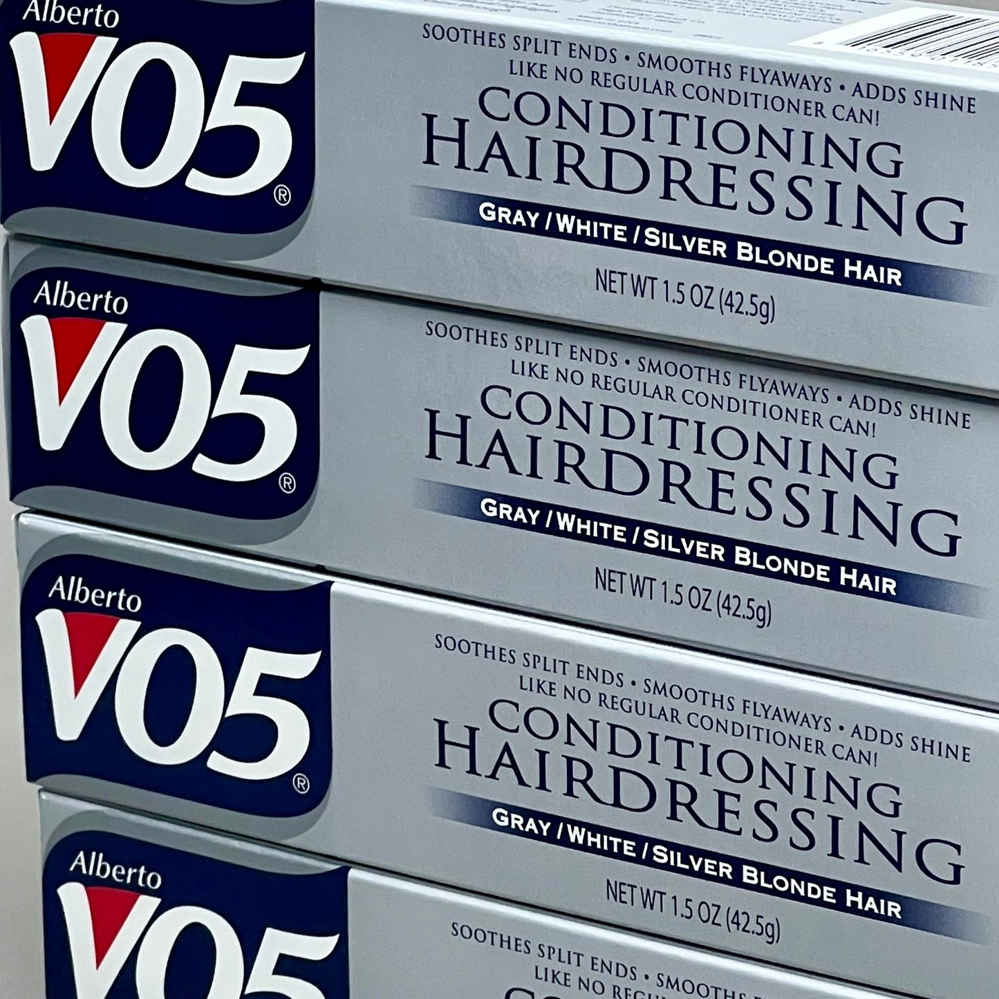 ALBERTO Vo5 Conditioning Hairdressing 6-PACK! Gray/White/Silver Blonde Hair 1.5 oz (New)