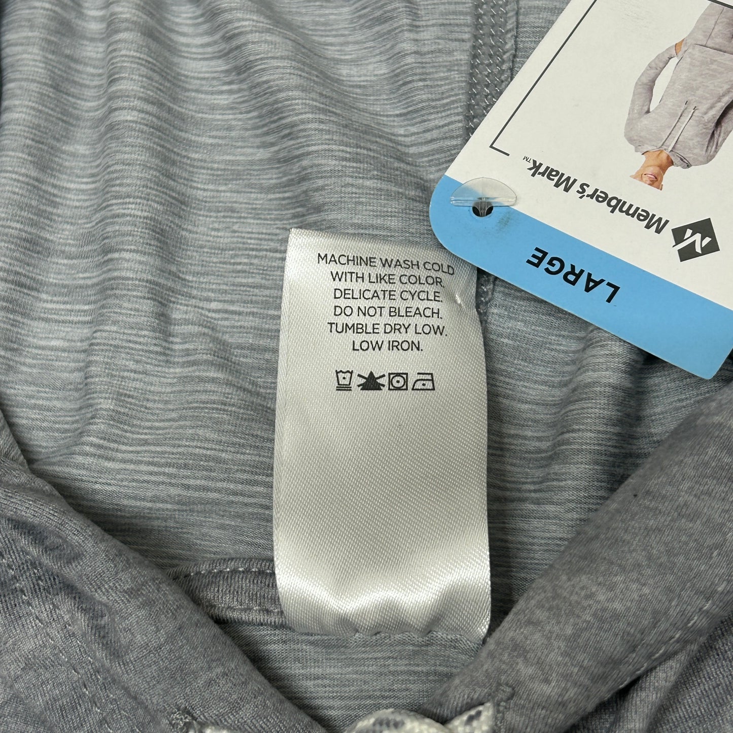 MEMBERS MARK Favorite Soft Pullover Light Grey Camo Size Large (New)