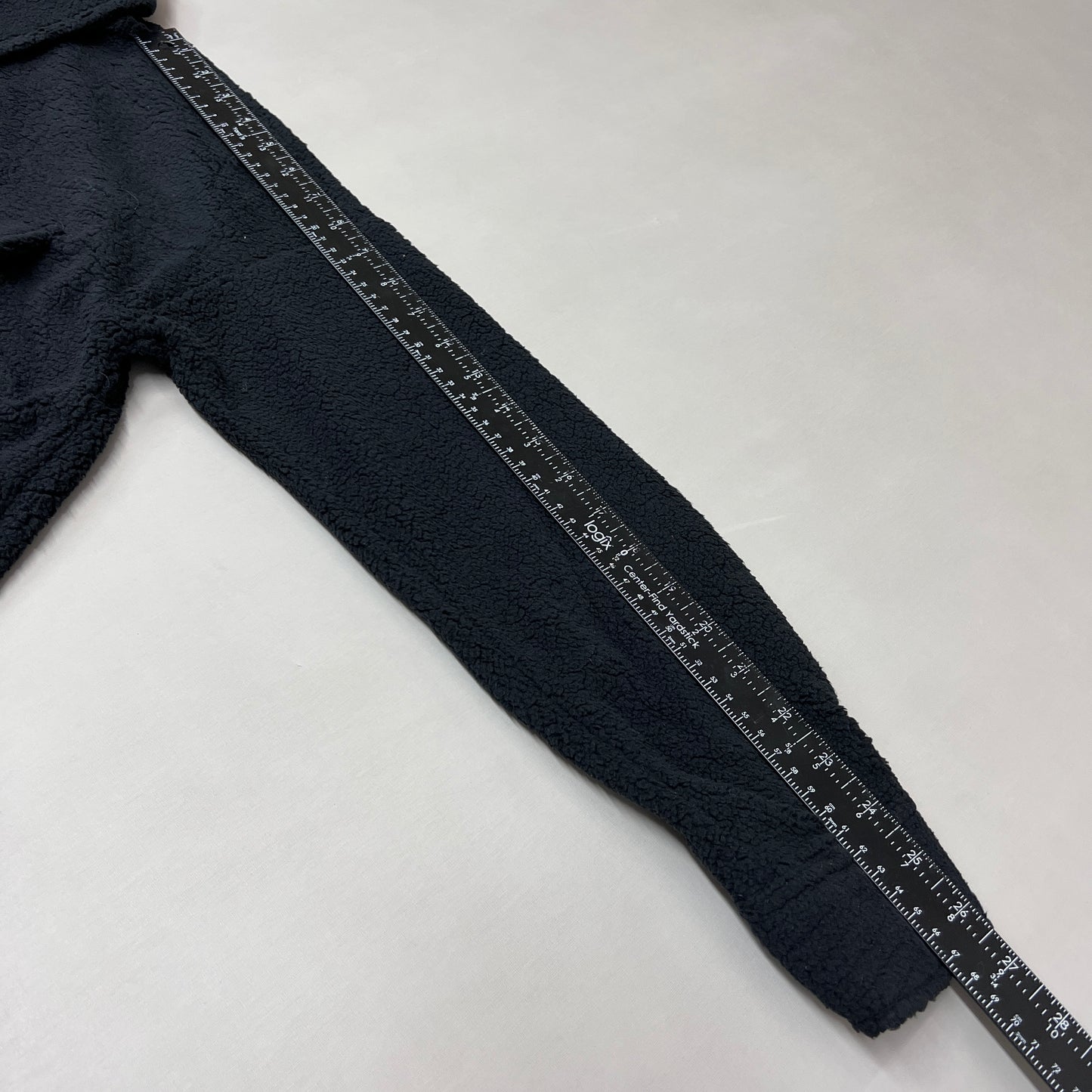 PINK LILY Fleece Button-up Jacket Women's Sz M Black PL177 (New)