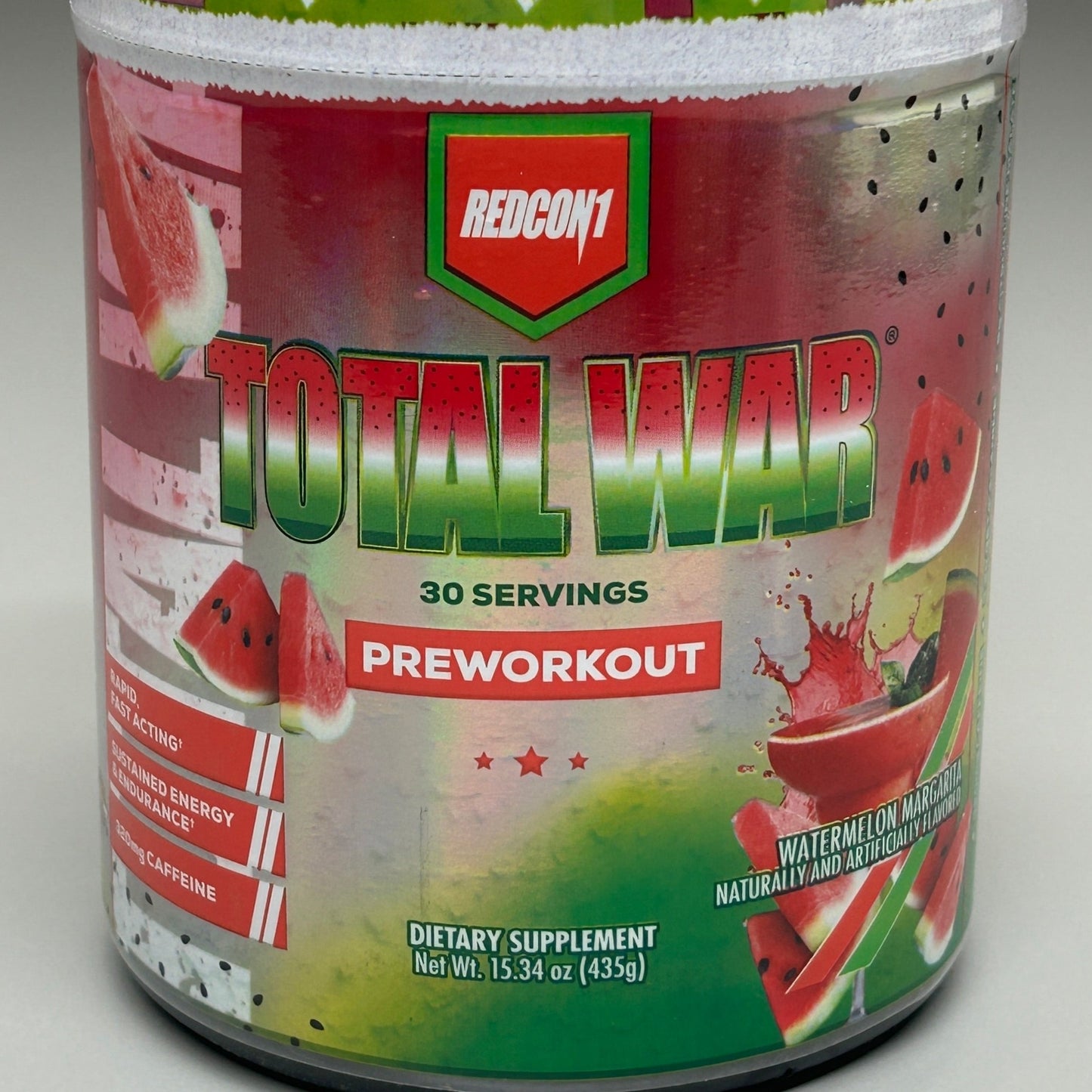 REDCON1 Total War Preworkout Watermelon Margarita 15.34 oz 30 Servings (New)