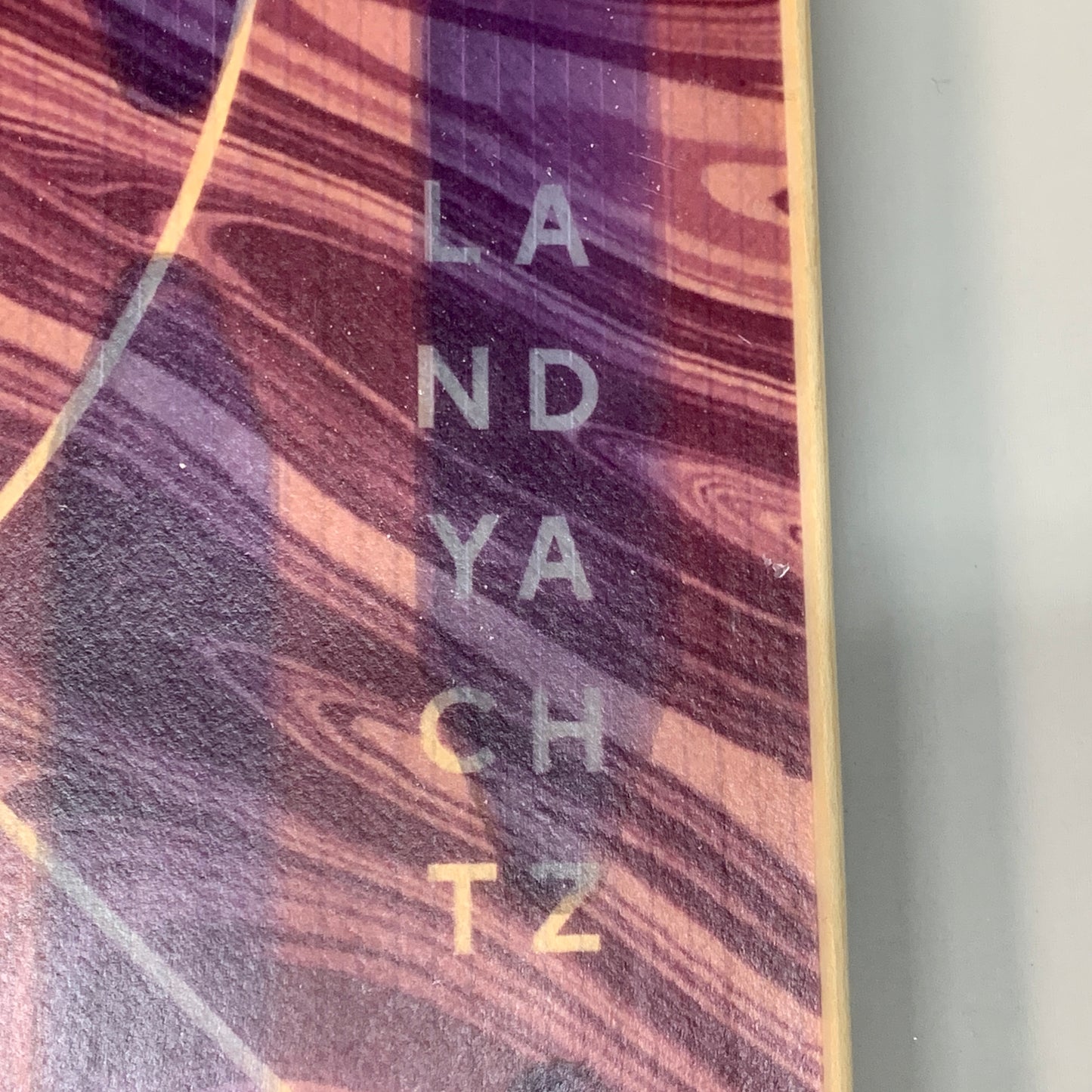 LANDYACHTZ Popsicle Smooth Top Longboard/Skateboard Double Kick Canadian Maple Purple/Green/Orange  36.5"x9.5" (New Other)