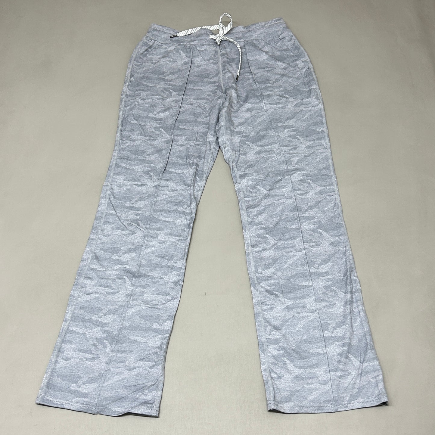 MEMBERS MARK Favorite Straight Leg Soft Pant Light Grey Camo Size Medium (New)