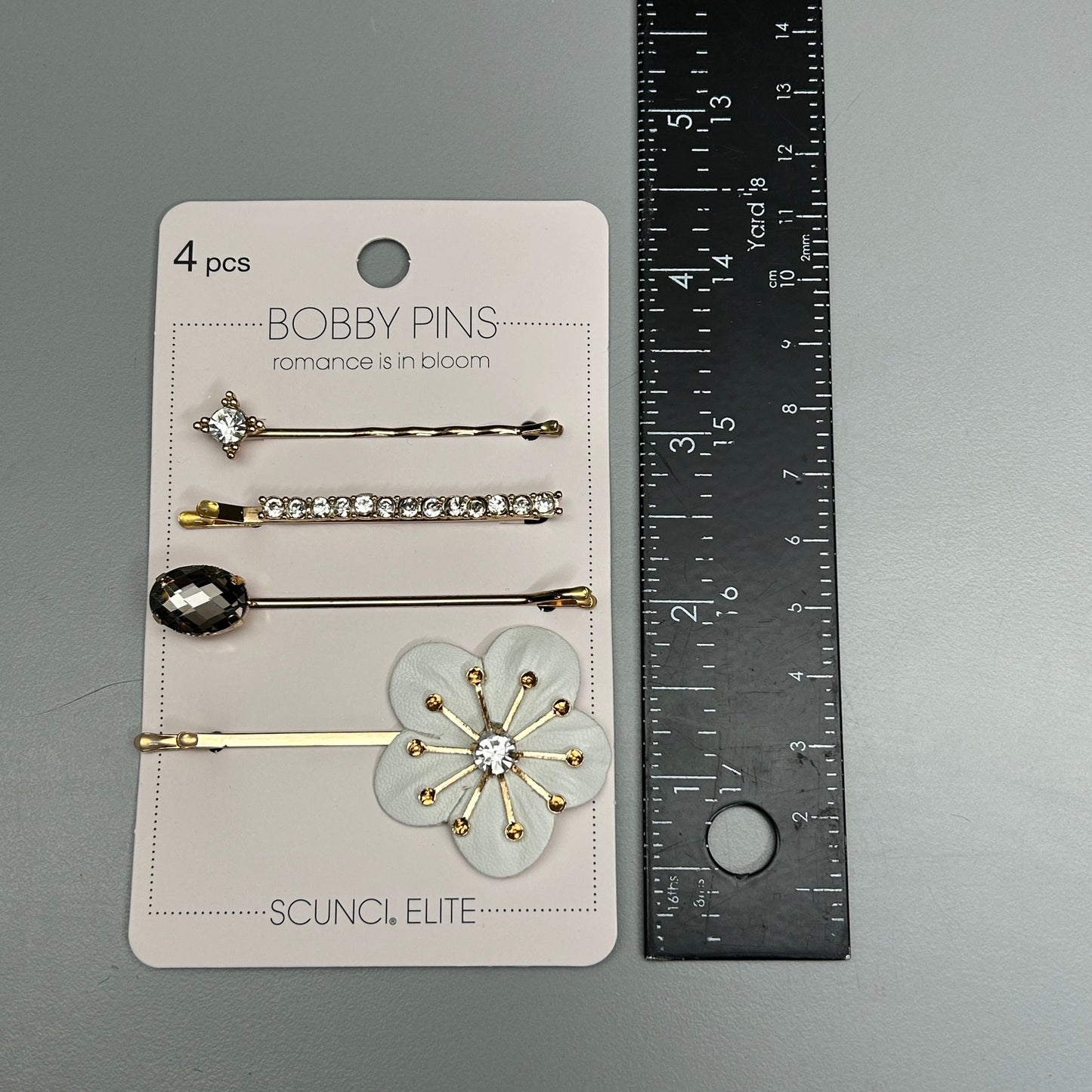 SCUNCI 6-PACK! Motif Bobby Pins Elite Collection 4-Pieces (New)