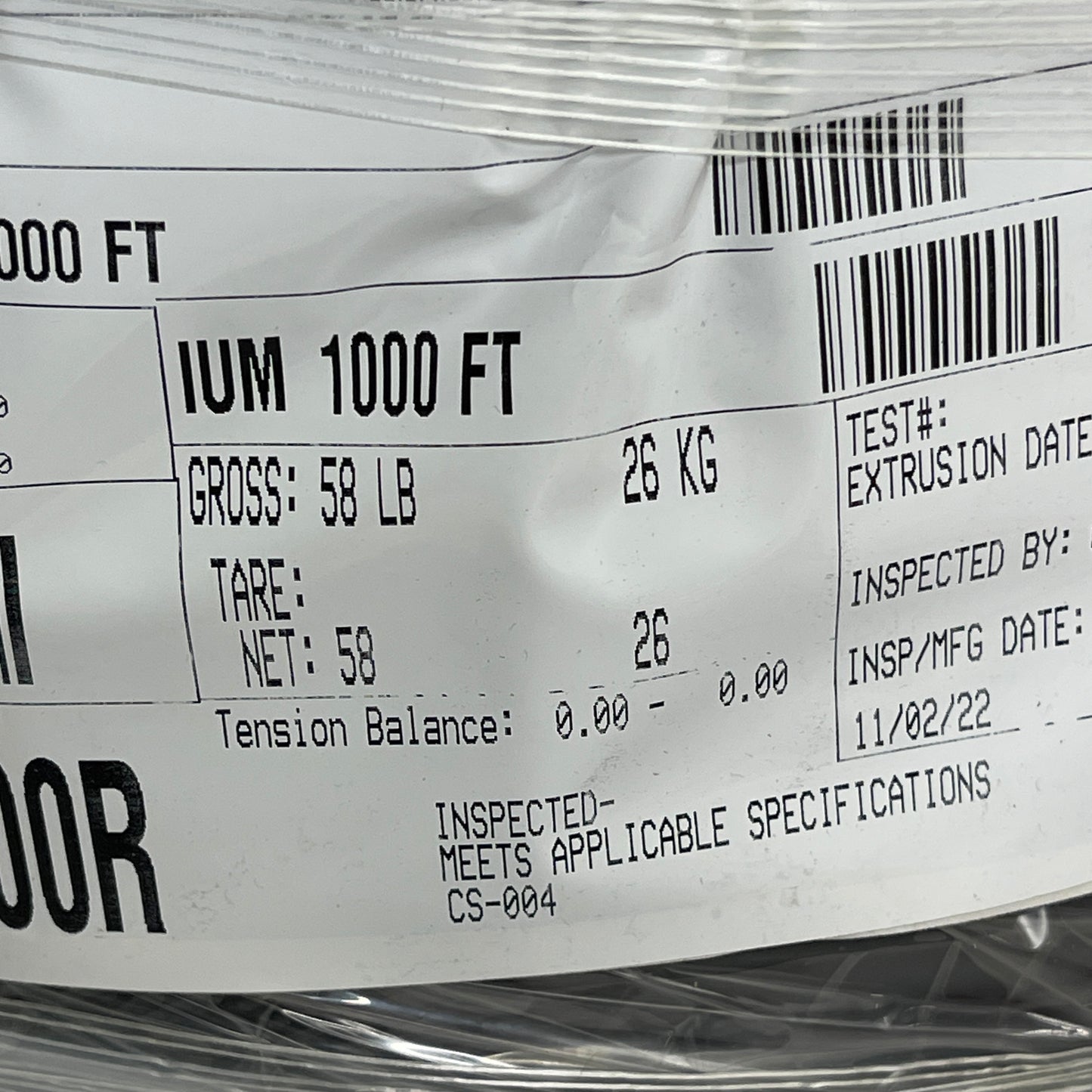 STABILOY BRAND Insulated Aluminum Building Wire, 1000ft Spool (New)