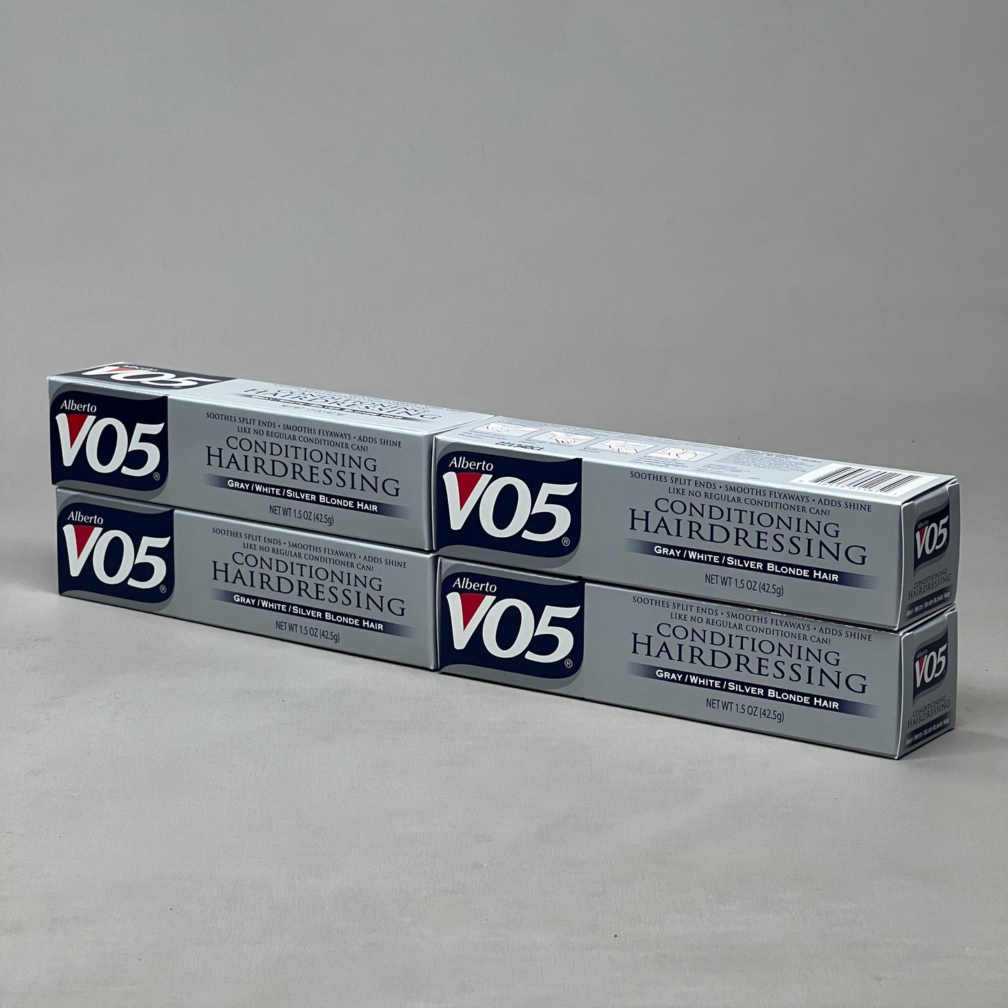 ALBERTO Vo5 Conditioning Hairdressing 6-PACK! Gray/White/Silver Blonde Hair 1.5 oz (New)