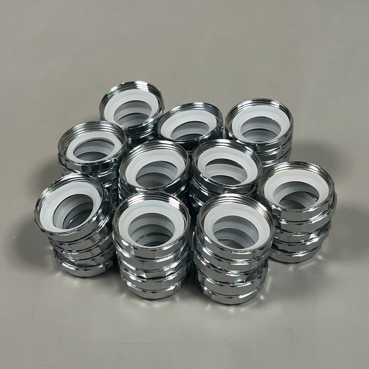 ACE 50-PACK of Sink Drain Metal Slip Joint Nut & Reducing Washer 1-1/2" x 1-1/4" (New)