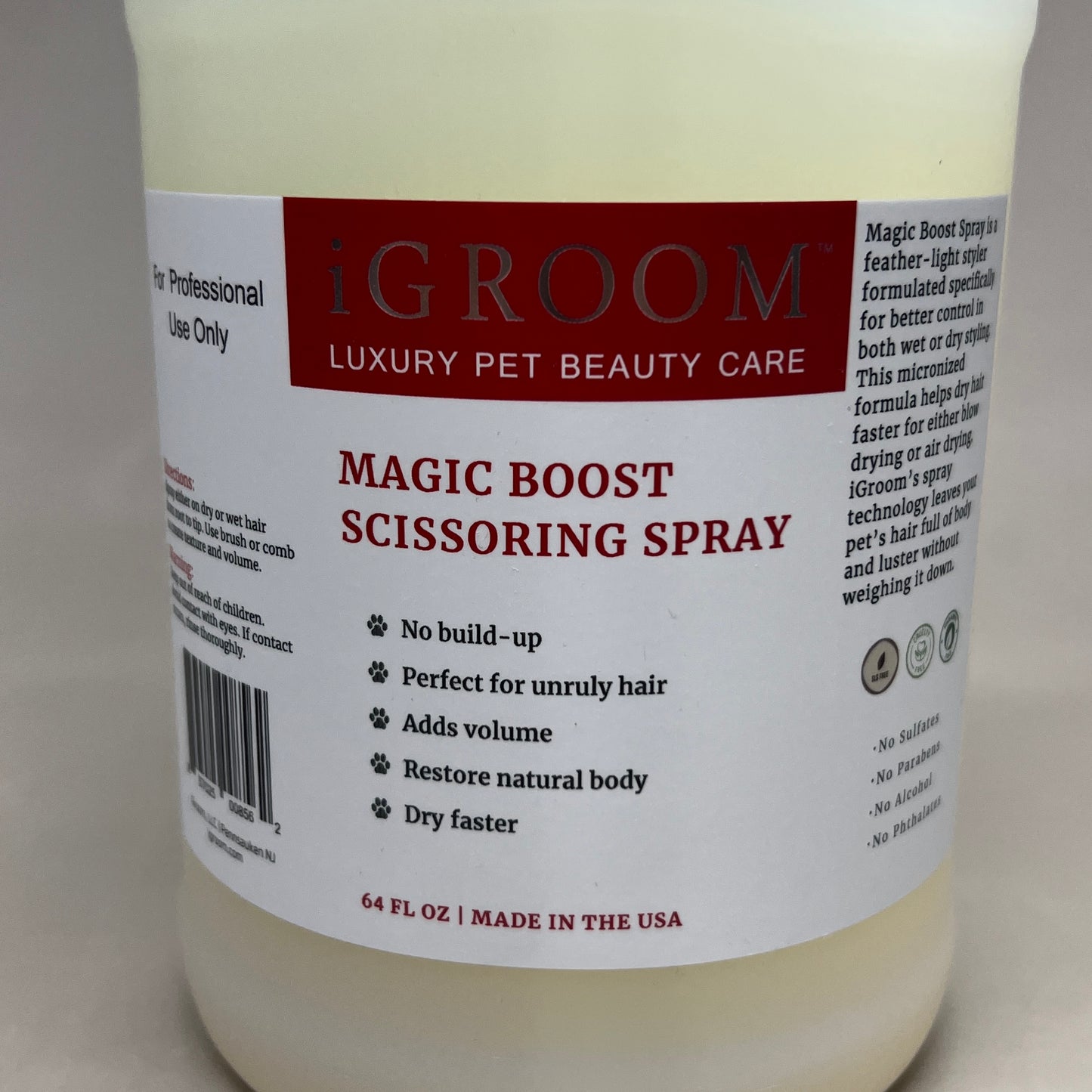 IGROOM Magic Boost Scissoring Pet Spray, Luxury Pet Beauty Care 64 fl oz (New)