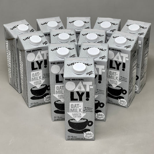 OATLY (12 PACK) Barista Edition Oat Milk 32 fl oz Plant-Based BB 01/25 11122802