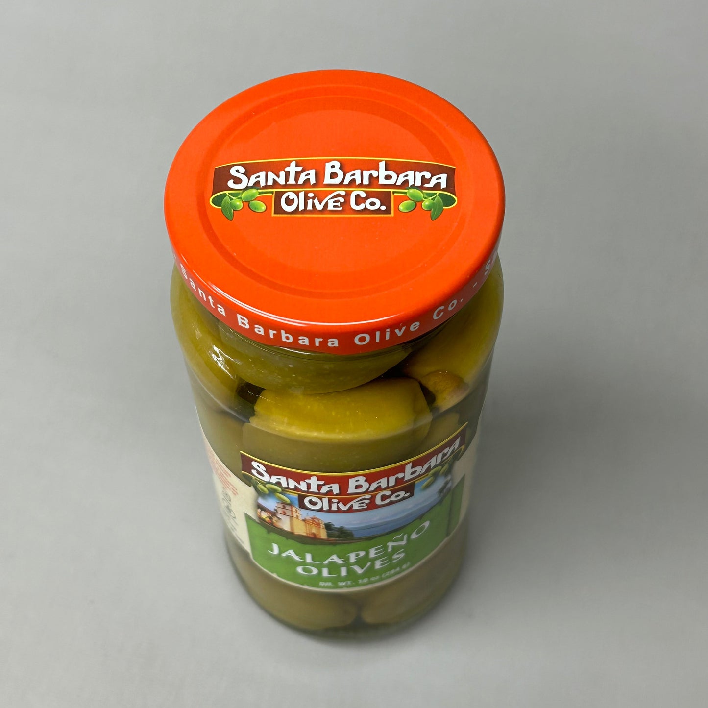 ZA@ SANTA BARBARA OLIVE CO. 6-PACK! Jalapeño Stuffed Olives 10 oz Jars BB 10/24 (New) G