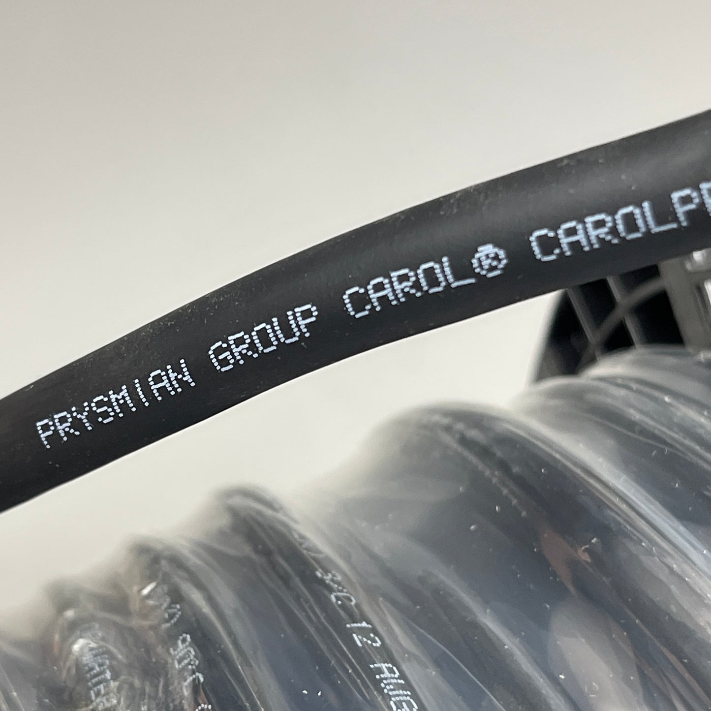 CAROL 12/3 Tru-Mark Wire Carolprene Water Resistant 250' Black Portable Cord 300V SJ00W (New)