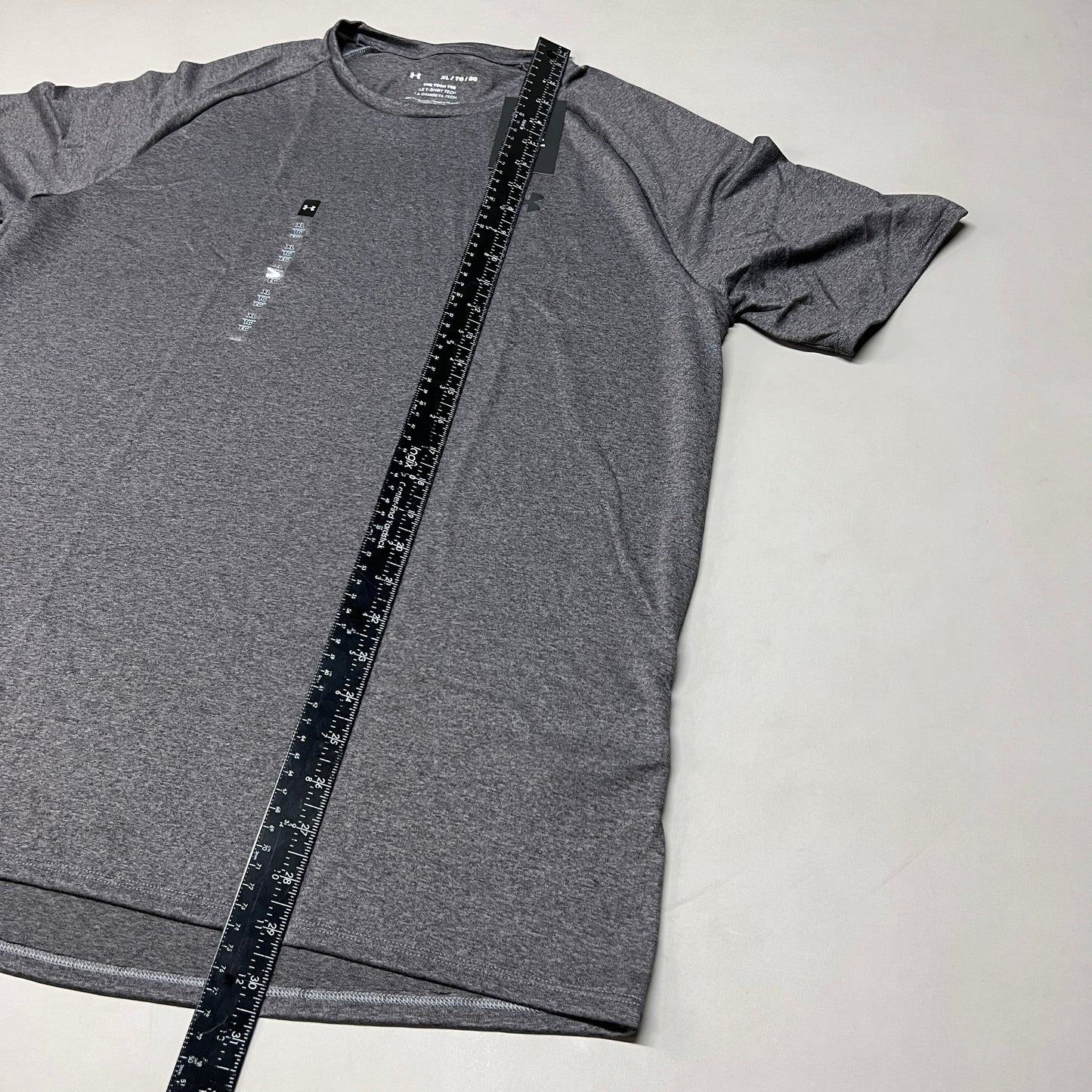 UNDER ARMOUR Tech 2.0 Short Sleeve Tee Men's Carbon Heather / Black - 090 Sz XL 1326413(New)