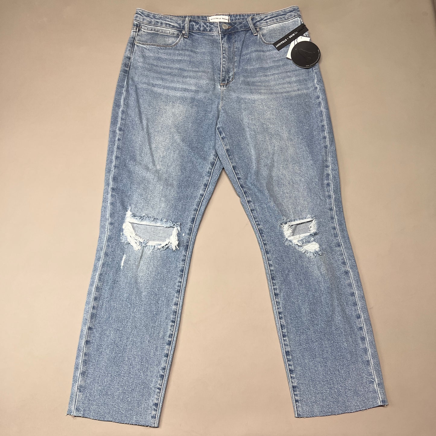 ARTICLES OF SOCIETY Orchidland Ripped Denim Jeans Women's Sz 32 Blue 4009TQ3-717 (New)