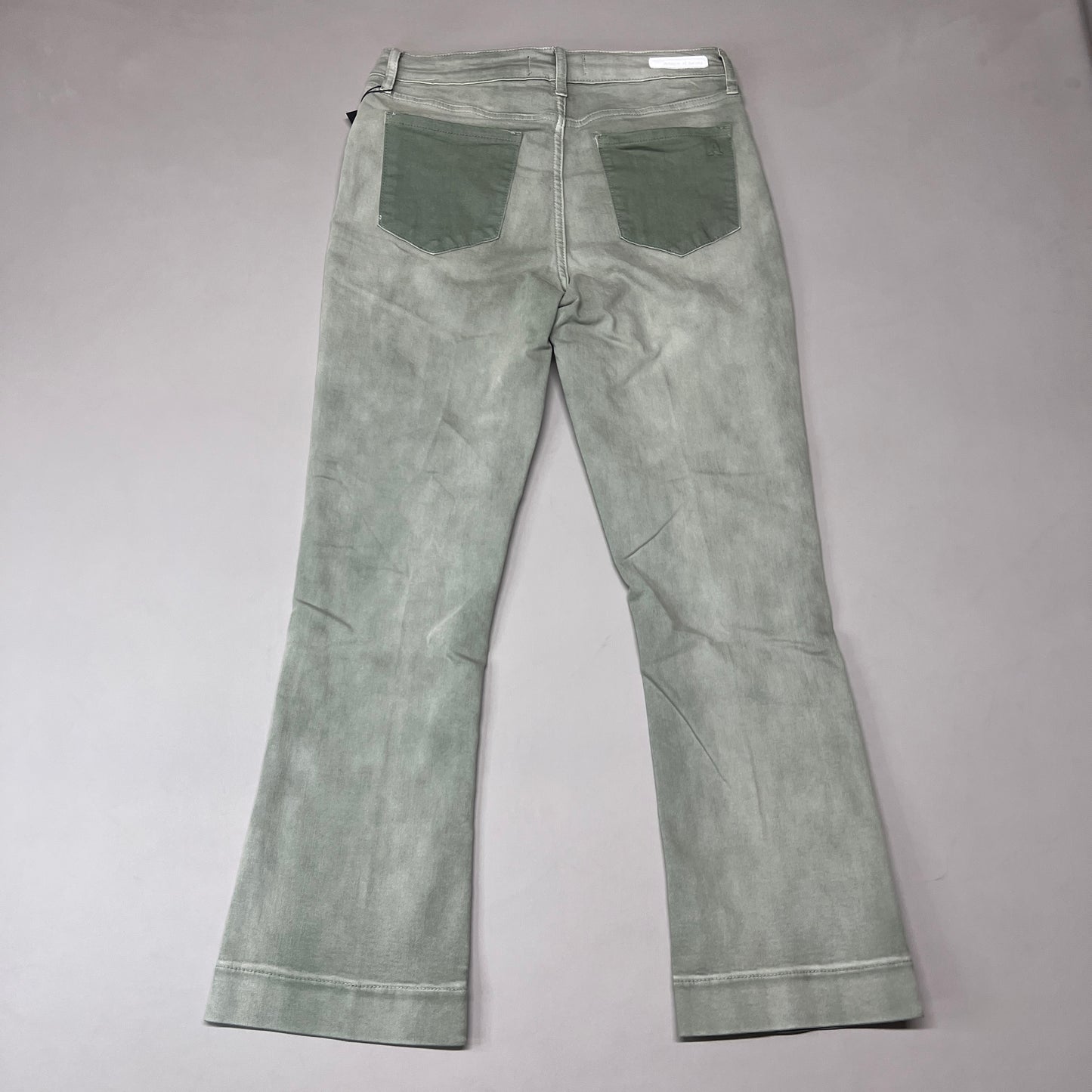 ARTICLES OF SOCIETY London Cropped Flare Pants In Lihue Women's Sz 27 Olive 5056CR-722 (New)