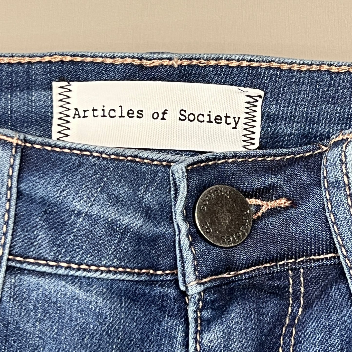 ARTICLES OF SOCIETY Pearl City Denim Jeans Women's Sz 26 Blue 4018PLV-712 (New)