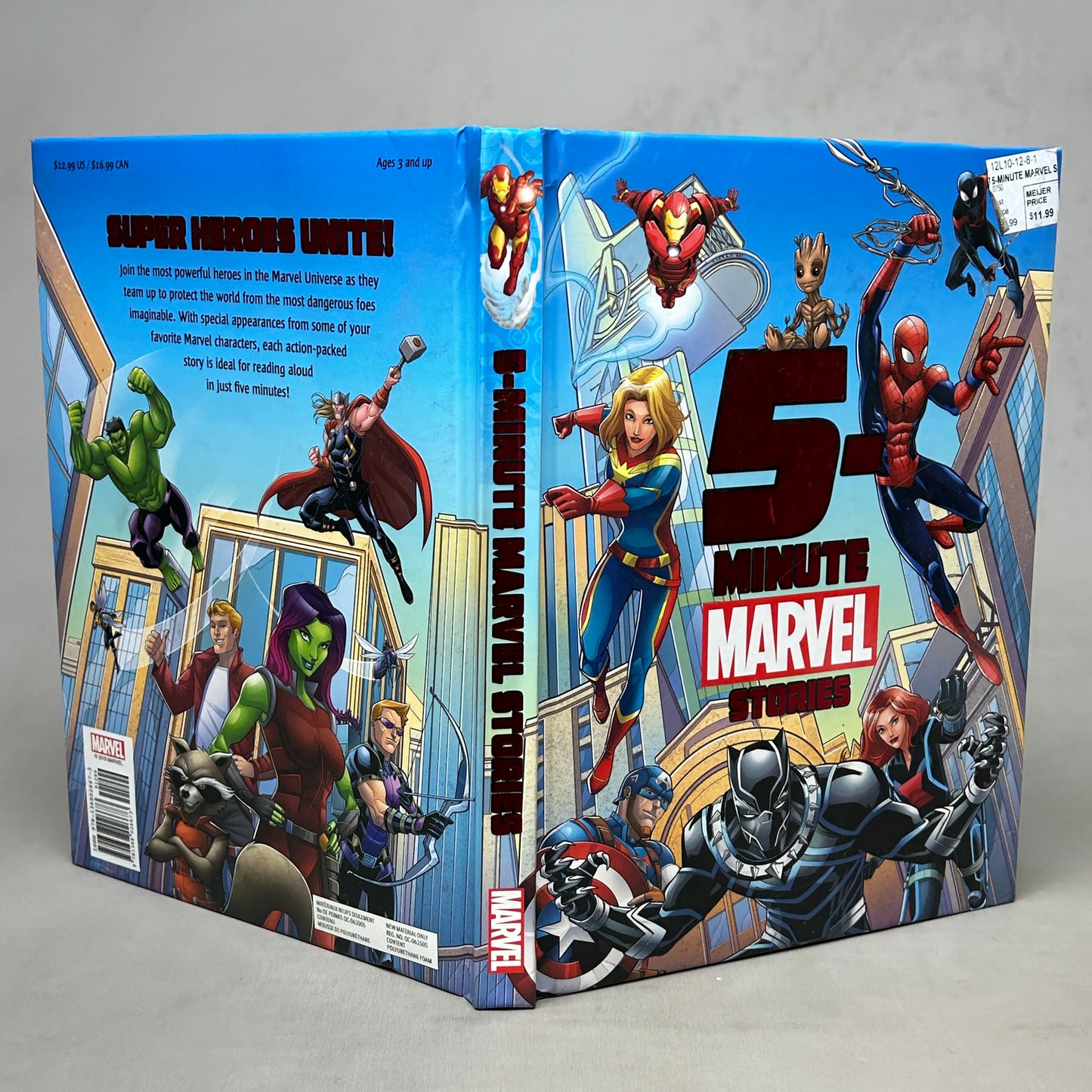 MARVEL 5-Minute Marvel Stories Hardcover Book (New)