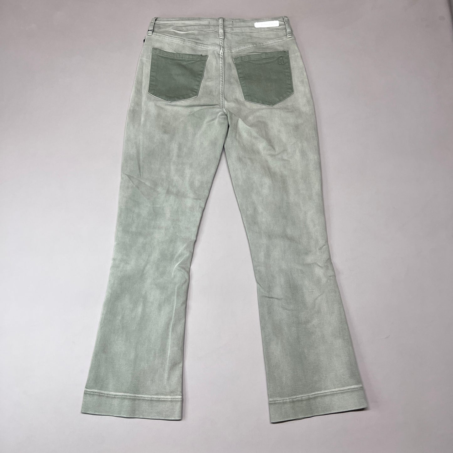 ARTICLES OF SOCIETY London Cropped Flare Pants In Lihue Women's Sz 26 Olive 5056CR-722 (New)