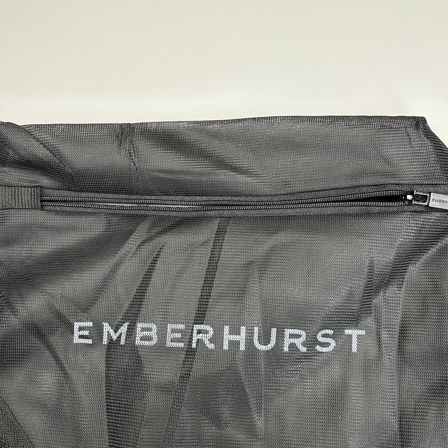 EMBERHURST 4 Pack! Mesh Carry Wash Bag With Zipper and Carrying handle Black (New)
