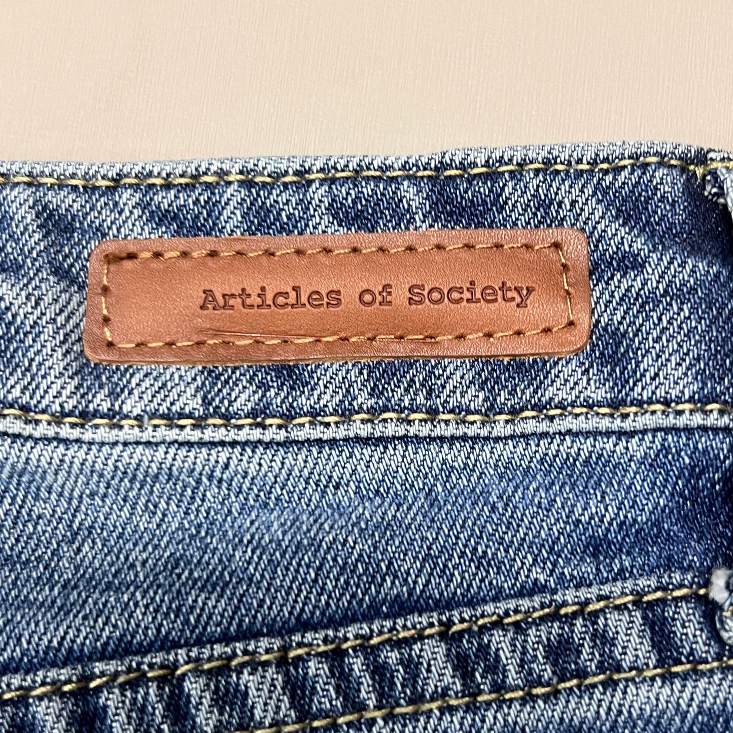 ARTICLES OF SOCIETY OMAO High Rise Denim Jeans Women's Sz 27 Blue 4009TQ3-716 (New)