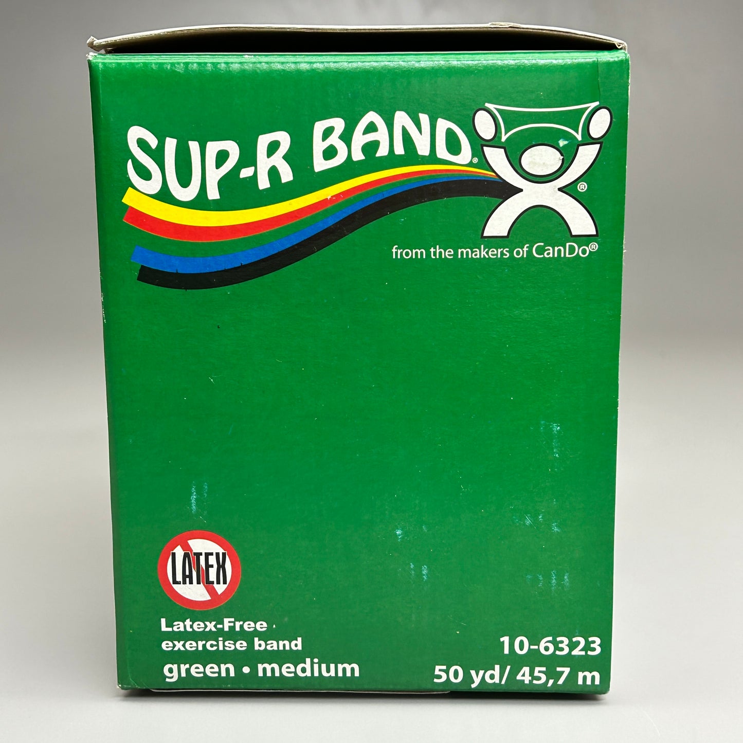 SUP-R BAND Latex-Free Exercise Band 50 yd Green (New)